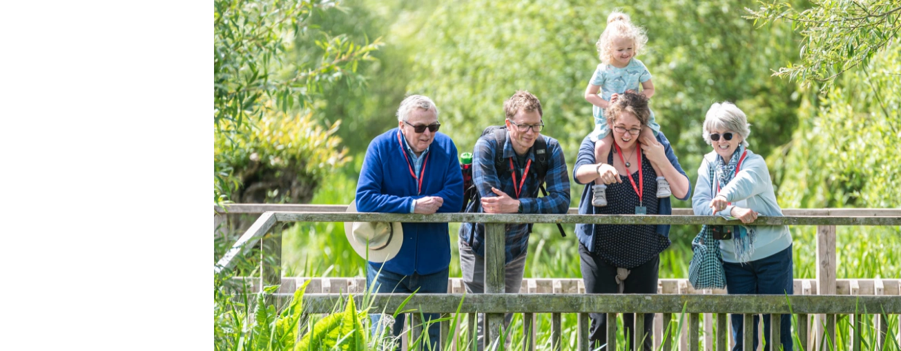 Family at WWT attraction